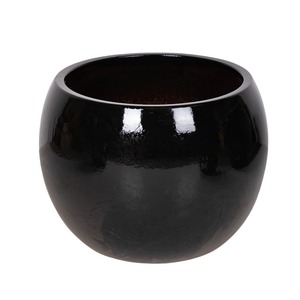 Singa Globe kerámia növénytartó fekete 32x24cm