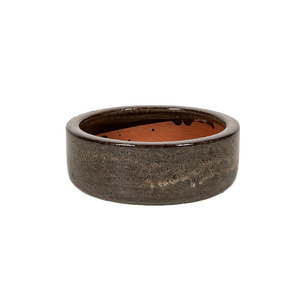 Sadie Cylinder kerámia ültetőtál espresso 28x12,5cm