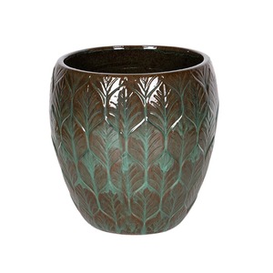 Forrest Monica kerámia növénytartó cédruszöld 66x69cm