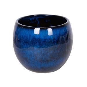 Singa Globe kerámia növénytartó királykék 32x23cm