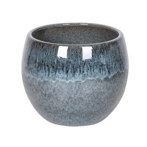 Singa Globe kerámia növénytartó zafírkék 23x18cm