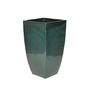 Indy Vase kerámia váza mohazöld 35x35x62cm