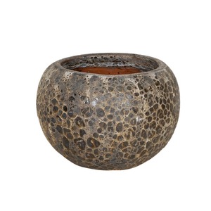 Brisbane Globe High kerámia növénytartó savmaratott barna 29x22cm
