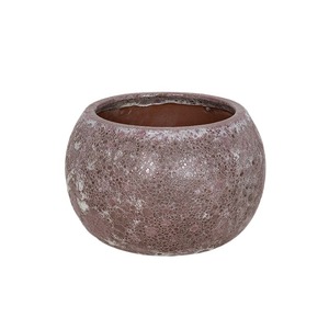 Brisbane Globe kerámia növénytartó savmaratott rózsaszín 38x25,5cm