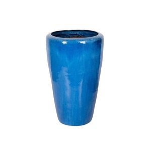 Fjord Vase Giant kerámia növénytartó kék 56x88cm