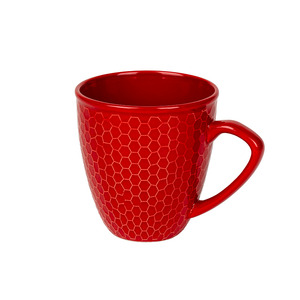 kerámia bögre piros 10,5x11cm