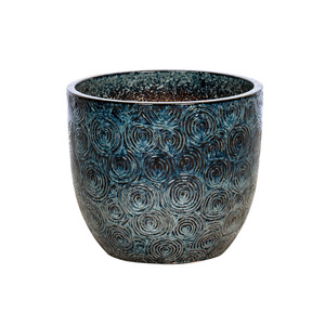 Pacific Classic kerámia növénytartó alsó lyuk nélkül antik kék 30x27cm