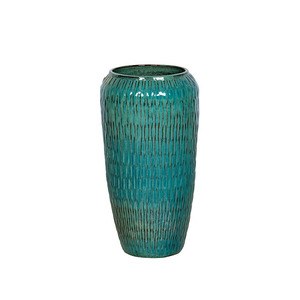 Sintra Vase Giant kerámia növénytartó türkizkék 36x88cm