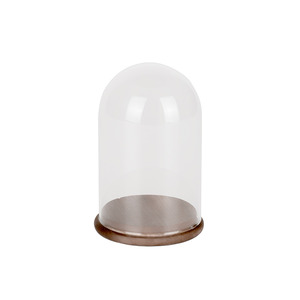 üveg búra fa talpon 8x12,5cm