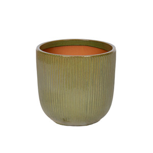 Maxton Cylinder ker&aacute;mia n&ouml;v&eacute;nytart&oacute; antik z&ouml;ld 22,7x21cm