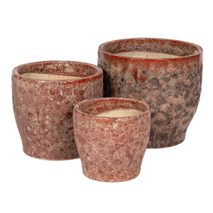 Saylor Flare ker&aacute;mia n&ouml;v&eacute;nytart&oacute; szett savmaratott terrakotta 25,3x23cm-37,3x34cm S3