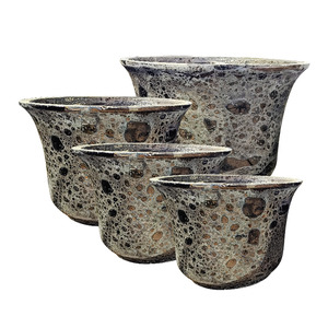 Abbey Bell ker&aacute;mia n&ouml;v&eacute;nytart&oacute; szett savmaratott bronz 28x21-51x36cm S4