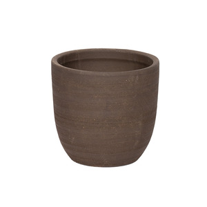 Peyton Vase ker&aacute;mia n&ouml;v&eacute;nytart&oacute; s&ouml;t&eacute;tbarna 22x21cm