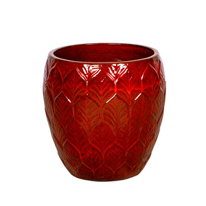Forrest Monica kerámia növénytartó vörös 48x48cm