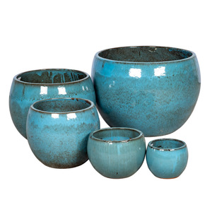 Singa Globe kerámia növénytartó szett mohazöld 23x18-70x53cm S5