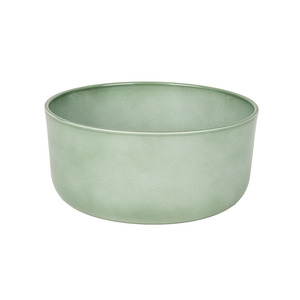 Amos kerámia tál fényes zsályazöld 18cm