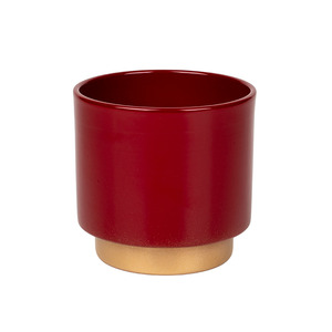 Milo orchidea váza bordó-arany 14cm