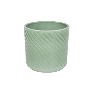 Elsie hengerkaspó fényes zsályazöld 13cm