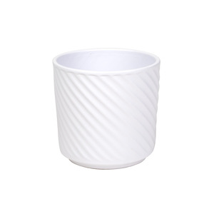 Elsie hengerkaspó matt fehér 16cm