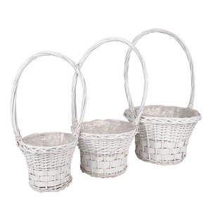 has&iacute;tott fa f&uuml;les kos&aacute;r szett feh&eacute;r 35x22,5/62cm S3