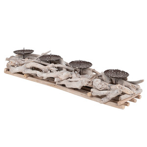 Lenore sz&ouml;gletes uszad&eacute;kfa m&eacute;csestart&oacute; antikolt sz&uuml;rke 55x12,5x8,5cm