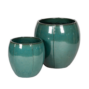 Alden Vase ker&aacute;mia n&ouml;v&eacute;nytart&oacute; szett t&uuml;rkiz 36,5x42-48x60cm S2