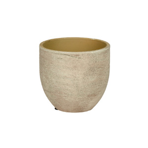 Delhi kerámia kaspó antik zöld 14x13cm