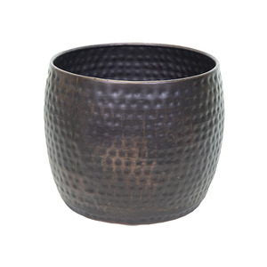 Nerja Classic fém kaspó barna 42x32cm